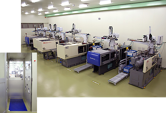 Class 10000　Clean Room Molding Plant